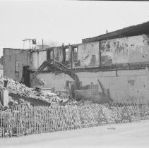 K-71-01-24 - Apr. 7, 1971, demolished fire-damaged stores, Chesley