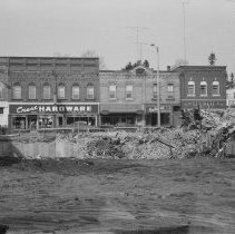 K-71-01-27 - Chesley rubble from burned-out stores, Apr. 9, 1971