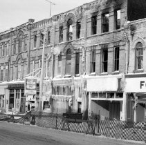 K-71-01-04 Fox's store after fire, Feb. 13, 1971