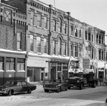 K-71-01-08 Bluhm Block after fire, Feb. 13, 1971 - Oddfellow's Hall