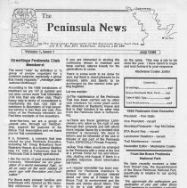 The Peninsula News, July 1988, page 1