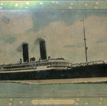 T.S.S. California, post card front