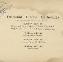 Title page, Diamond Jubilee Souvenir 1922
