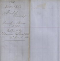 Title page, 1865 Kinloss Township Militia Roll