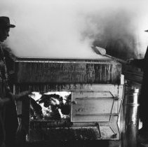 K-60-02-09 Gilbert Monk and Sam Hepburn in Evaporator House