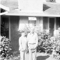 K-80-24-03 Marg and Johnnie Weir at their home, Crescent Dr., Surry, BC