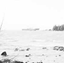 K-80-24-24 Avalon Voyager II aground on Reef in Hay Bay near Tobermory