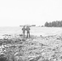 K-80-24-25 Avalon Voyager II aground on Reef in Hay Bay near Tobermory