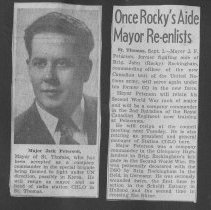 Page 63a -  Major Jack Peterson, re-enlists