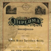 Kinloss Agricultural Society diploma to Ken Cameron