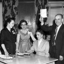 A2013.012.02230 - Bowling Club Ladies, 1956 [likely in Port Elgin]