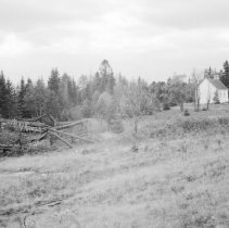 K-72-14-07 Evangelical Church as seen from log barn at Rye, Muskoka