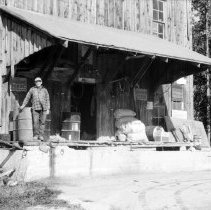 K-74-18-13 Jim McClure at McClure's Grist Mill, Chesley, ON, October 1974