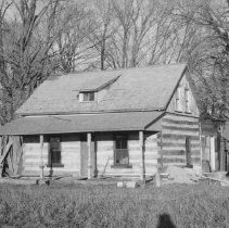 K-74-18-14 Log house being erected on Lot 7, Con. IV, Sullivan Township