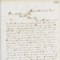 Page 436, sample page from Moore / Vandusen Letter Book 1874-1879