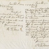 Page 11, sample page from Moore / Vandusen Letter Book 1874-1879