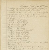 Court Armow No. 1312 minutes 1912-1945, page 1