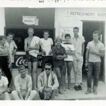 Group of teenagers at "The Booth"