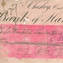 1898 McVicar cheque, front