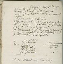 Tiverton  I.O.G.T. minute book, page 1