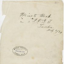 Tiverton  I.O.G.T. minute book, title page