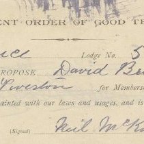 Tiverton  I.O.G.T. minute book, enclosure 3