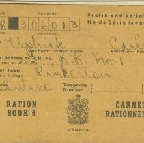 Ration Book 6, Carl Elphick, front cover
