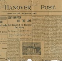 Hanover Post 1902 Article, top half