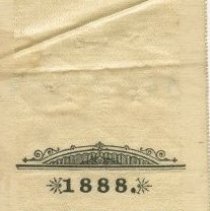 1888 Northern Exhibition Superintendent ribbon