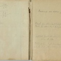 Cove Island Lightkeeper's log and cash book, page 1