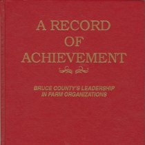 A Record of Achievement, front cover