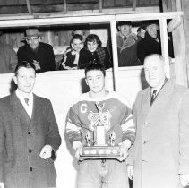 A2013.012.02477 - Leo Ing with John Mitchell Trophy