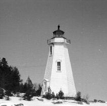 K-60-01-12 Lighthouse at Big Tub, Tobermory, March 1960