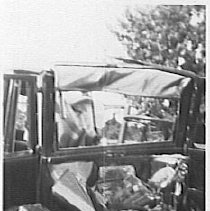 Car smashed by a train at Eden Grove railway crossing.