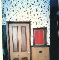 Door and service wicket for the old Pinkerton Post Office