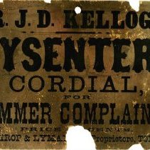 Dr. J.D. Kelloggs Dysentery Coridal for summer complaints