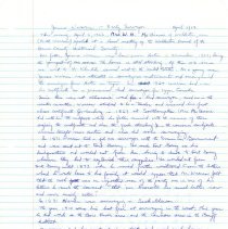 Page 116, James Warren notes from McBirnie speech, Arran Twp. Scrapbook