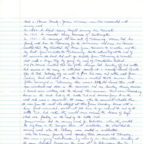 Page 118, James Warren notes from McBirnie speech, Arran Twp. Scrapbook