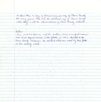 Page 119, James Warren notes from McBirnie speech, Arran Twp. Scrapbook