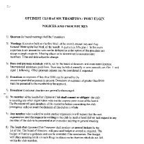 1998 Southport Optimists polcies and procedures, page 1