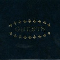 Southport Optimists Guestbook, 25th and 40th anniversaries, front cover