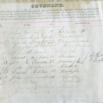 Rock of Friendship Temperance Society Covenant Book, page 2