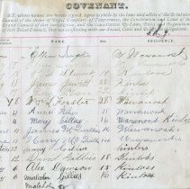 Rock of Friendship Temperance Society Covenant Book, page 3