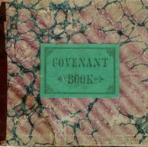 Rock of Friendship Temperance Society Covenant Book, front cover
