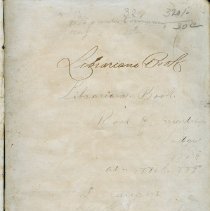 Rock of Friendship Temperance Society Librarian's Book, title page