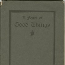 A Feast of Good Things cookbook, front cover