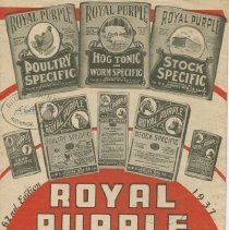 1937 Royal Purple Advertising Guide, front cover