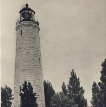 Point Clark Lighthouse with visitors