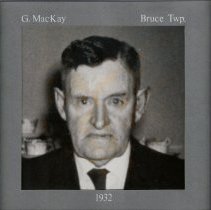 G. MacKay, Bruce Twp., 1932