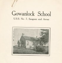 Programme for Gowanlock School Reunion, front cover